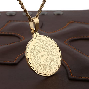 Collar de joyería cristiana con versículo de la Biblia NDP35