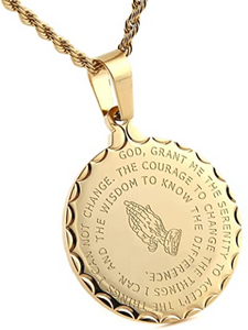 Collar de joyería cristiana con versículo de la Biblia NDP35