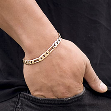 Cargar imagen en el visor de la galería, Pulsera para hombre chapada en oro de 24 quilates  NDP53
