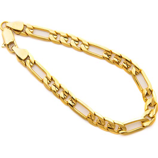 Pulsera para hombre chapada en oro de 24 quilates  NDP53