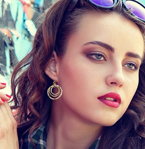 Pendientes Boho de 3 círculos NDP32