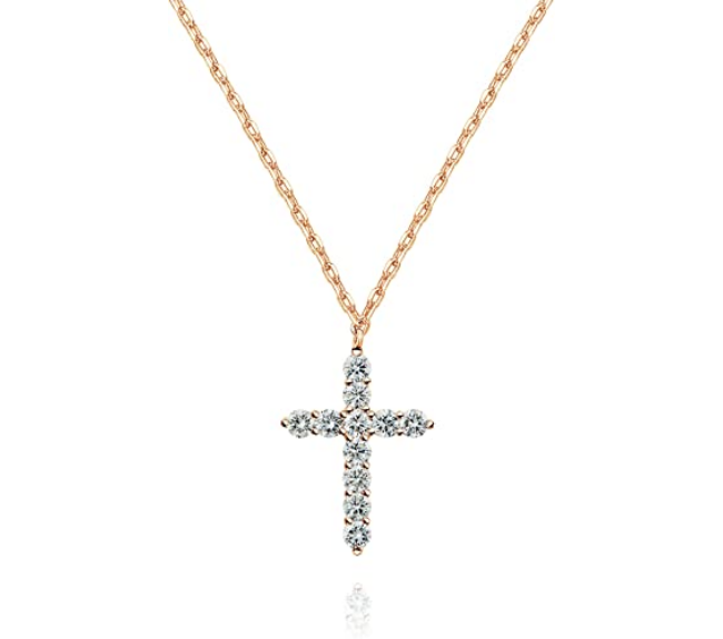 Collar de fe chapado en oro de 14 quilates para mujer  NDP90