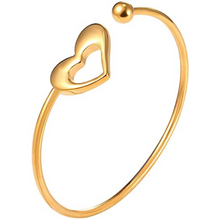 Cargar imagen en el visor de la galería, brazalete de puño simple de platino bañado en oro real de 18K NDP78
