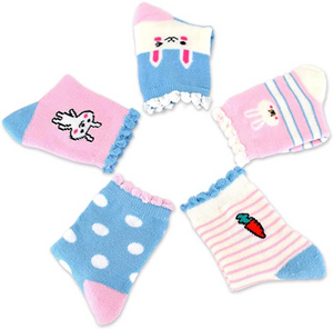 5 pares de calcetines de algodón gruesos y suaves para invierno, para niños y niñas  NDP-75