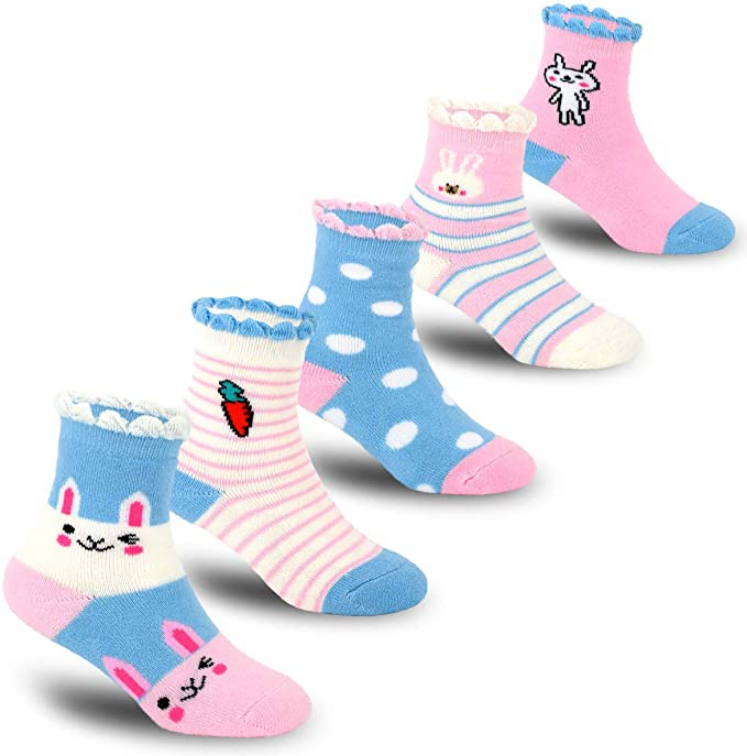 5 pares de calcetines de algodón gruesos y suaves para invierno, para niños y niñas  NDP-75