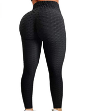 Cargar imagen en el visor de la galería, Pantalones de yoga de cintura alta para mujer, control de barriga, entrenamiento, levantamiento de glúteos NDP-1
