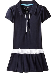 Vestido o jersey para niña Azul marino con blanco  NDP-62