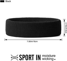 Cargar imagen en el visor de la galería, Muñequera y diademas Absorbente de humedad Banda absorbente para el sudor 6Pcs  NDP-5
