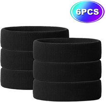 Cargar imagen en el visor de la galería, Muñequera y diademas Absorbente de humedad Banda absorbente para el sudor 6Pcs  NDP-5
