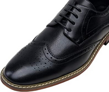Cargar imagen en el visor de la galería, VOSTEY Oxford Classic Business Derby Zapatos de vestir formales para hombre  NDP-41
