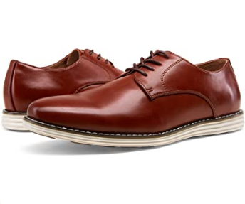 VOSTEY Zapatos de vestir para hombre, informales, de negocios, con cordones  NDP-55