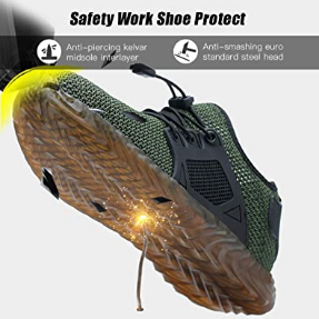 Zapatos de trabajo de seguridad para hombres antideslizantes  NDP-77