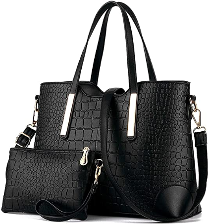 Cartera con manijas y correa + monedero con correa para mujer NDP-81