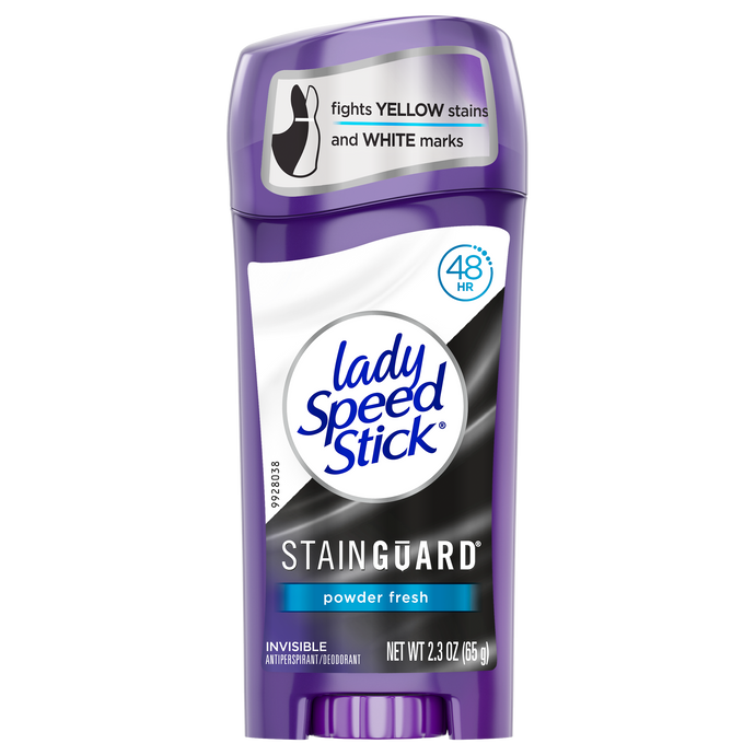 Lady Speed Stick Stainguard Antiperspirant Deodorant, Powder Fresh, 2.3 oz