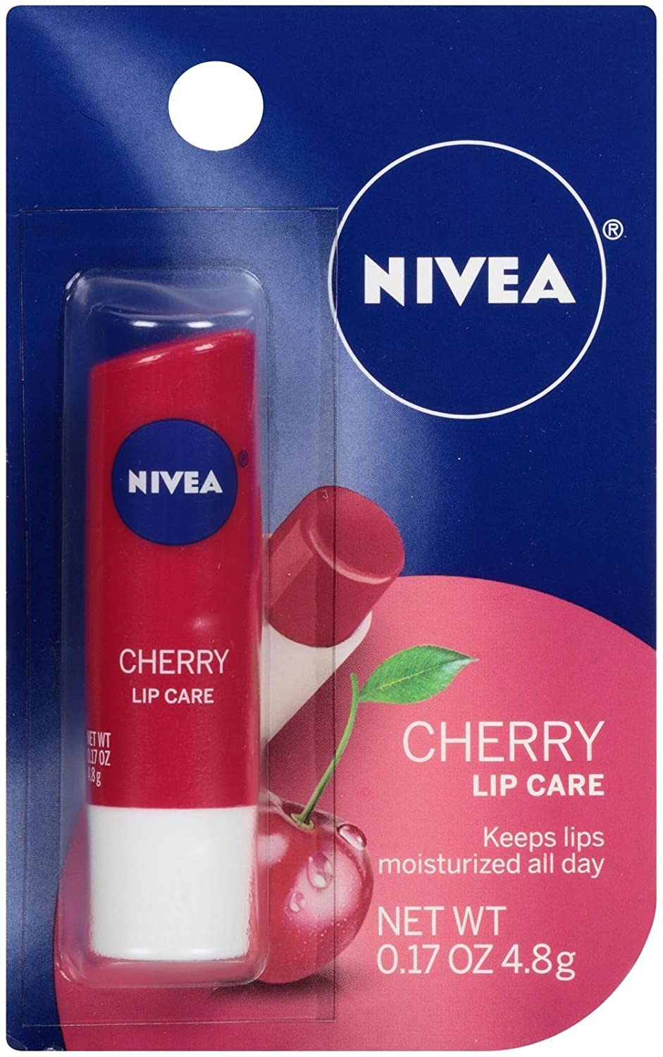 Nivea- Bálsamo labial de Cherry - Hidratación de larga duración