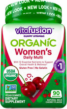 Cargar imagen en el visor de la galería, Vitafusion Orgánica Multivitamínico para mujer, 90 unidades
