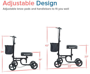 Andador de rodilla de salud plegable de Mecanismo orientable  NDP25