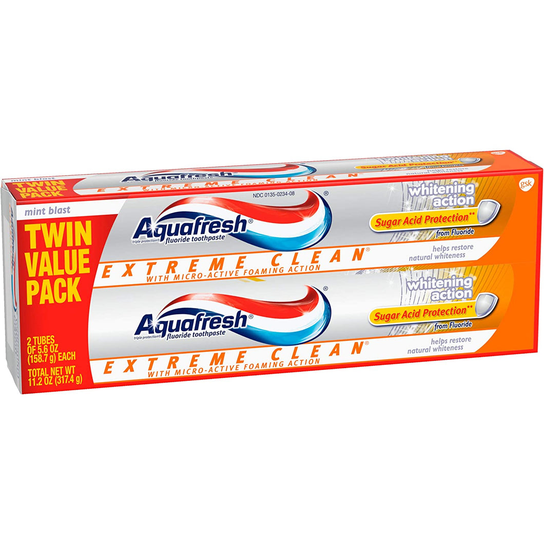 2 Aquafresh Pasta dental Extreme Clean 5.6oz NDP38