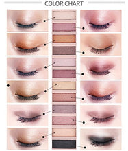 Cargar imagen en el visor de la galería, 2 Paletas de maquillaje de sombra de ojos desnuda Pro 12 colores NDP-26
