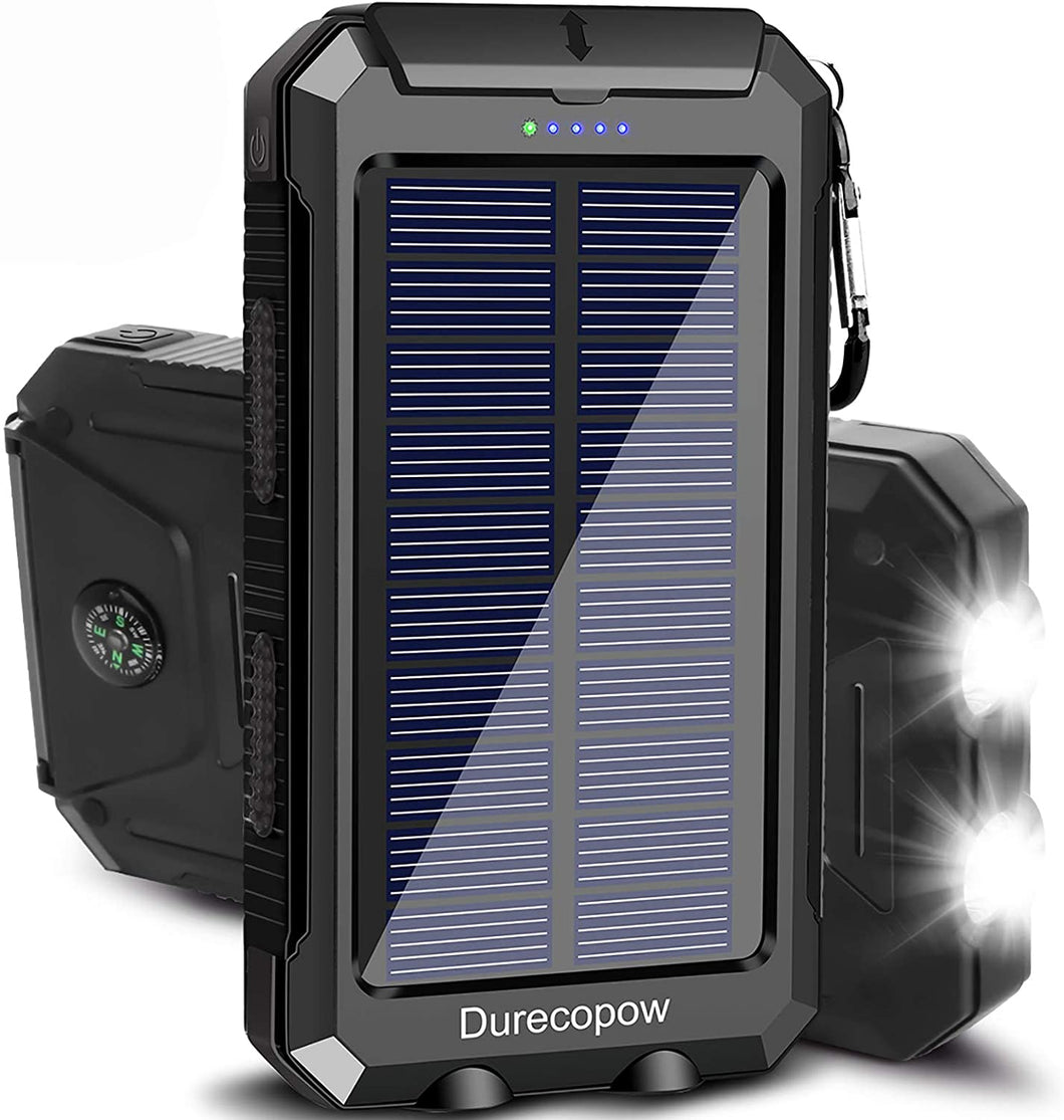 Cargador solar, Durecopow 20000mAh portátil al aire libre NDP11