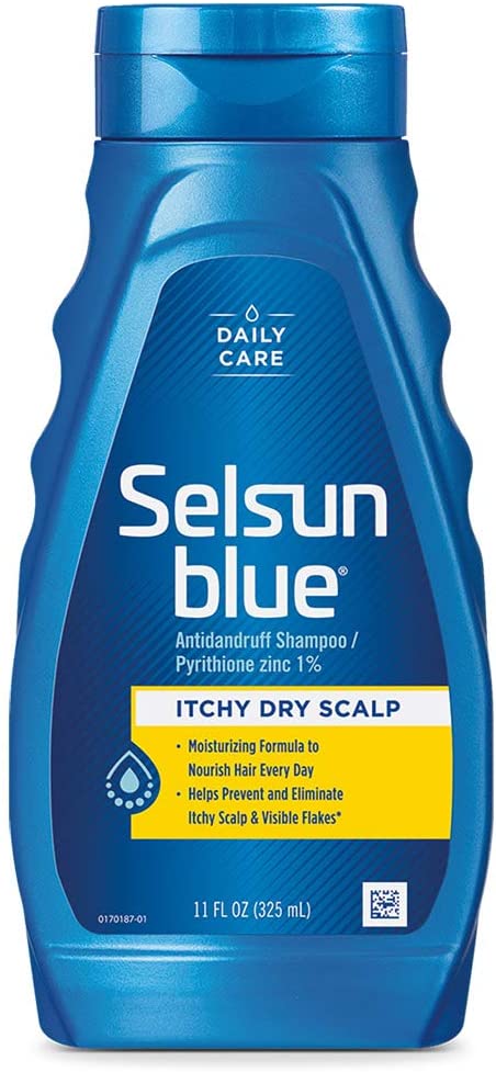Selsun Blue cuero cabelludo seco con picazón Champú anticaspa, 11 Oz