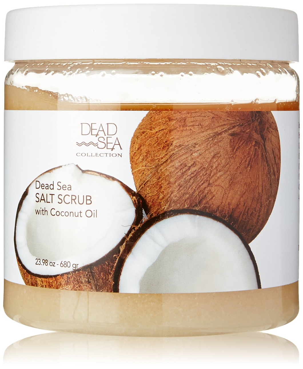 Exfoliante de sal del mar muerto y aceite de coco 23.28 oz