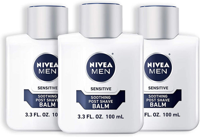 NIVEA Men Sensitive post-afeitado bálsamo 3.3 fl. onz. Botella (paquete de 3)