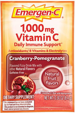 Cargar imagen en el visor de la galería, Mezcla para suplemento dietético bebible Emergen-C- 30 paquetes- Sabor: Granada, arándano
