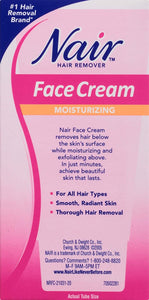 Nair Hair Remover Crema hidratante facial con aceite de almendras dulces, 2OZ NDP-35