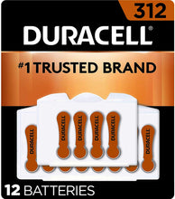Cargar imagen en el visor de la galería, Duracell Baterías de audífonos de larga duración tamaño 312 NDP33
