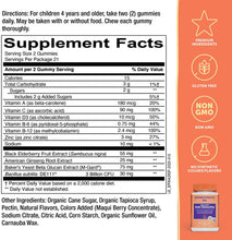 Cargar imagen en el visor de la galería, Gomitas co vitaminas C, D, A, &amp; Zinc para la inmunidad para niños 42 gomitas
