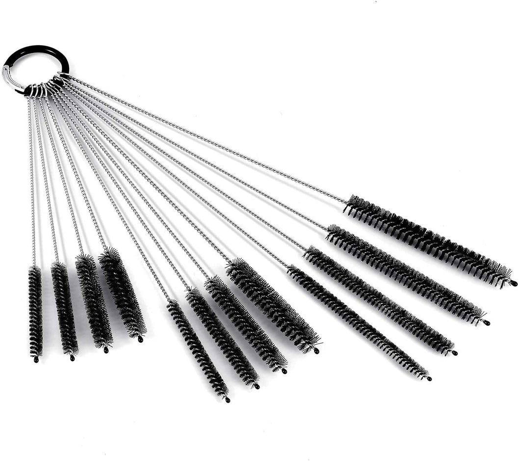 Juego de cepillos de limpieza para pajitas, limpiador de tubos de nailon