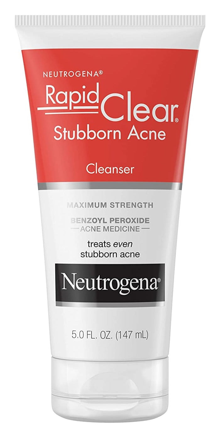 Neutrogena Limpiador facial para el acné obstinado, transparente y rápido