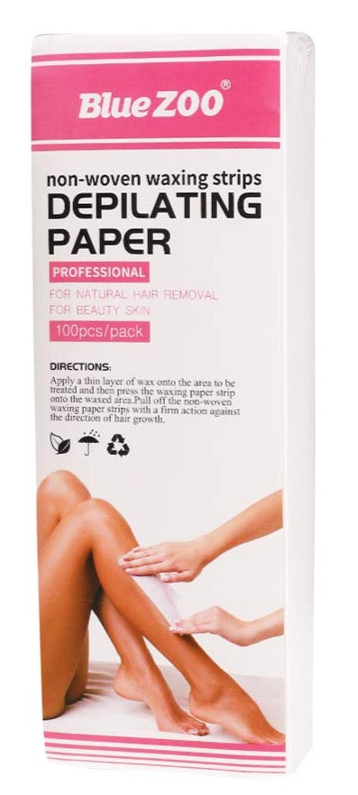 100 tiras de cera para depilación de papel, NDP-22