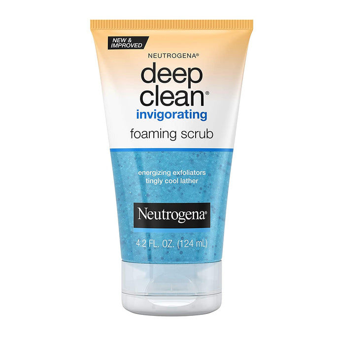 Exfoliante facial espumoso revitalizante de limpieza profunda de Neutrogena 4.2oz