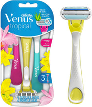 Cargar imagen en el visor de la galería, Gillette Venus – Maquinillas de afeitar desechables para mujer, Tropical NDP-33
