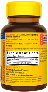 Vitamina C 500 mg, 100-130 unidades