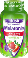 Cargar imagen en el visor de la galería, Gomitas de melatonina Vitafusion Maxima fuerza, para dormir, 100 unidades
