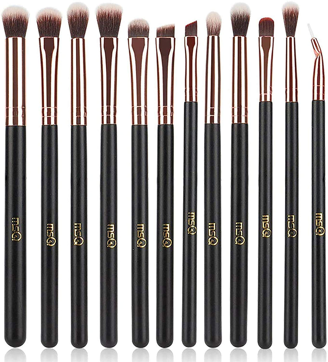 Juego de brochas de maquillaje para ojos, 12 piezas NDP56