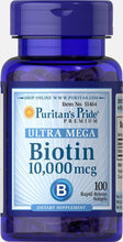 Cargar imagen en el visor de la galería, Biotina 10000 Mcg Cápsulas blandas
