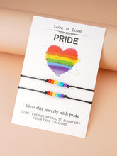 Cargar imagen en el visor de la galería, Pulsera de decoración de cuentas LGBT 2 piezas ✅
