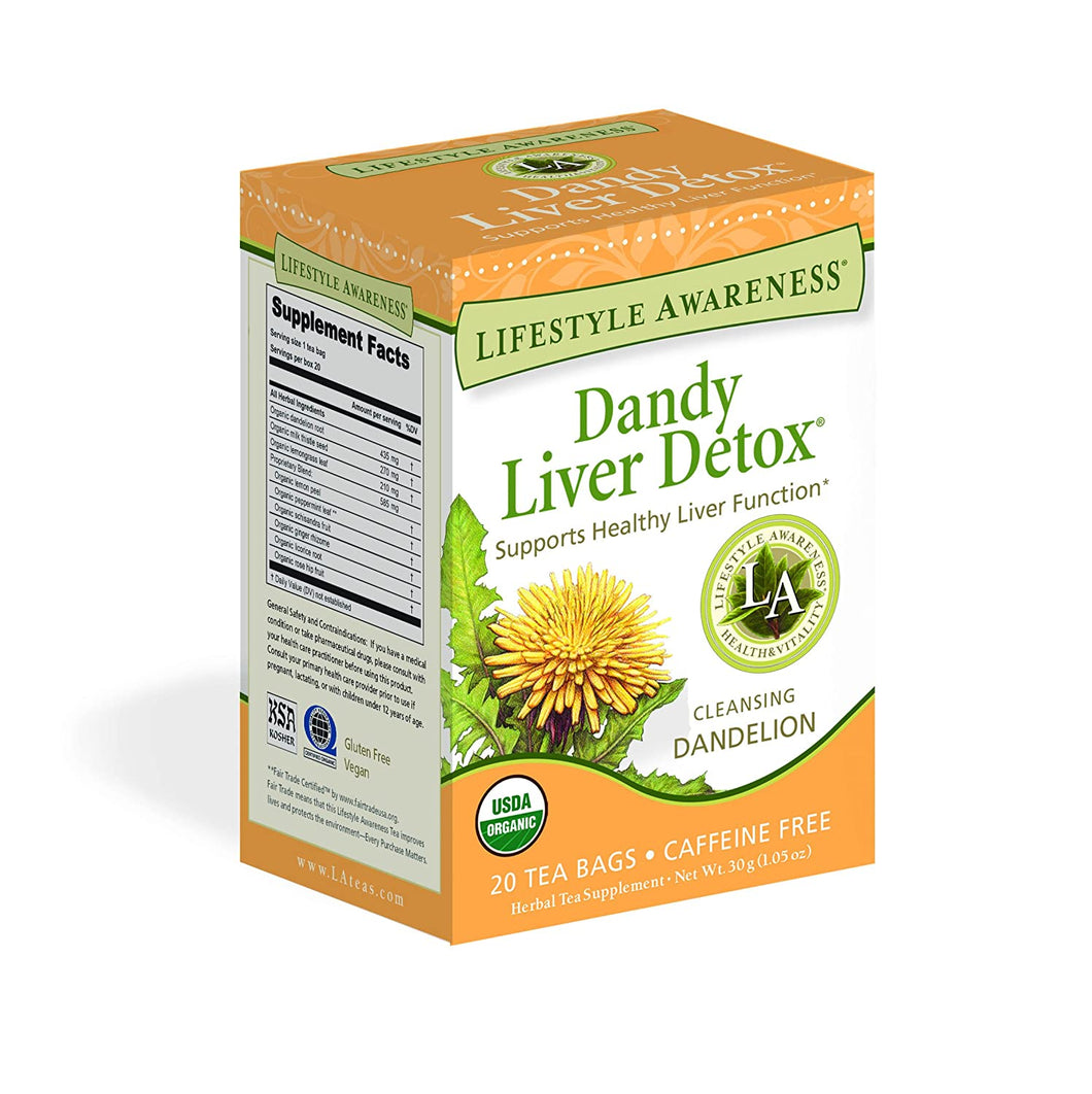 Té de desintoxicación de hígado sin cafeína, 20 unidades