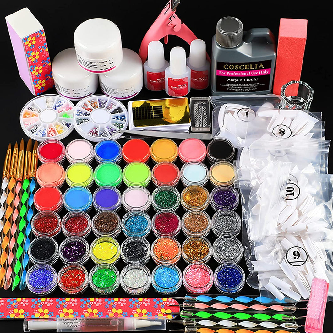 Kit de uñas acrílicas en polvo y líquido Monómero