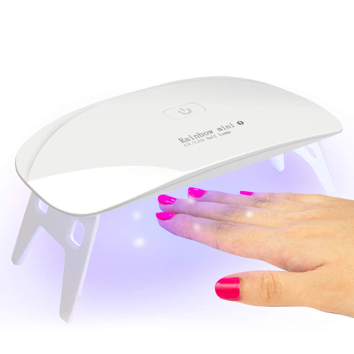 Secador de uñas, mini lámpara de uñas portátil UV LED 6W, con temporizador de 45s y 60s