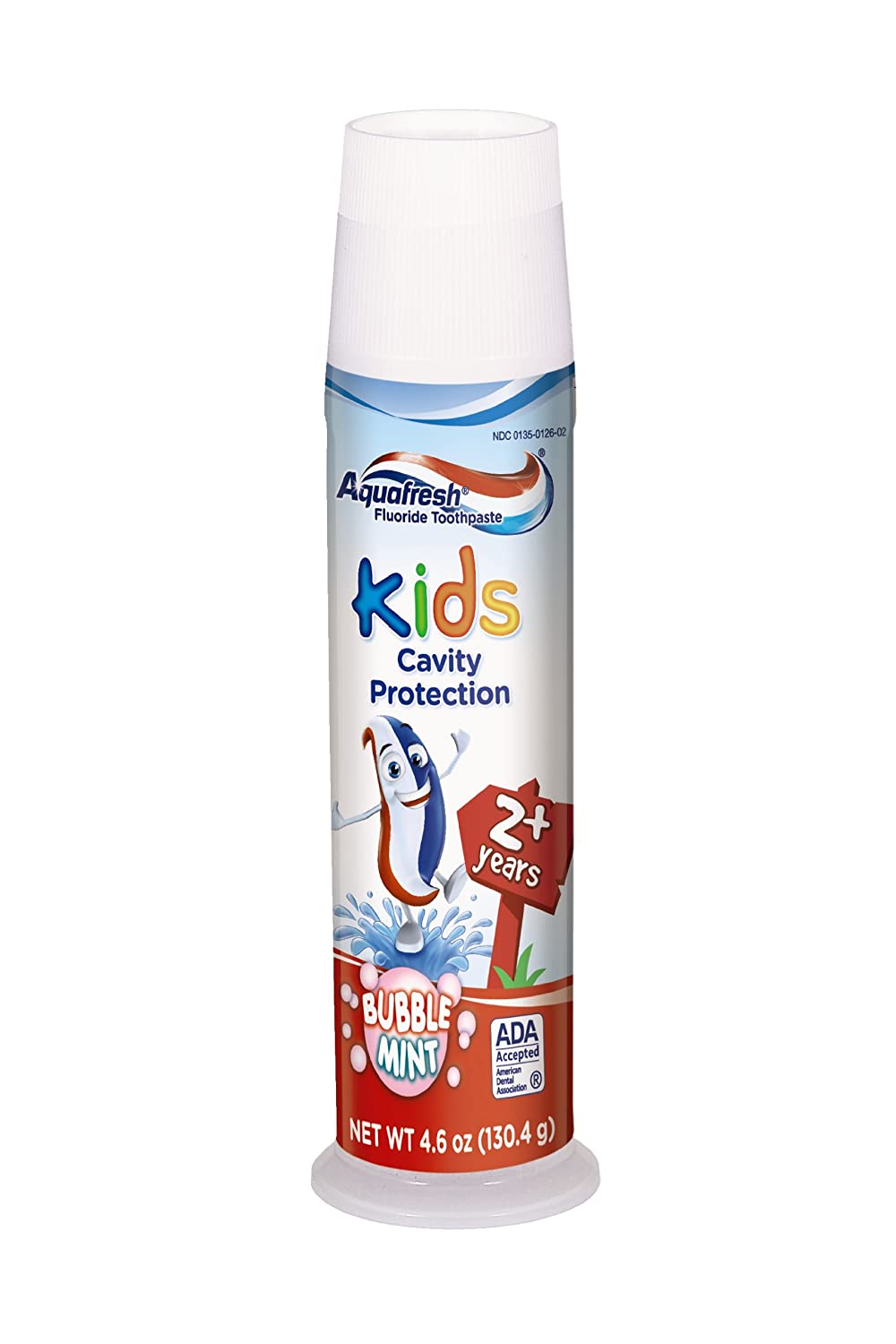Pasta dental Aquafresh Kids Bubble Mint, 4.6oz NDP14