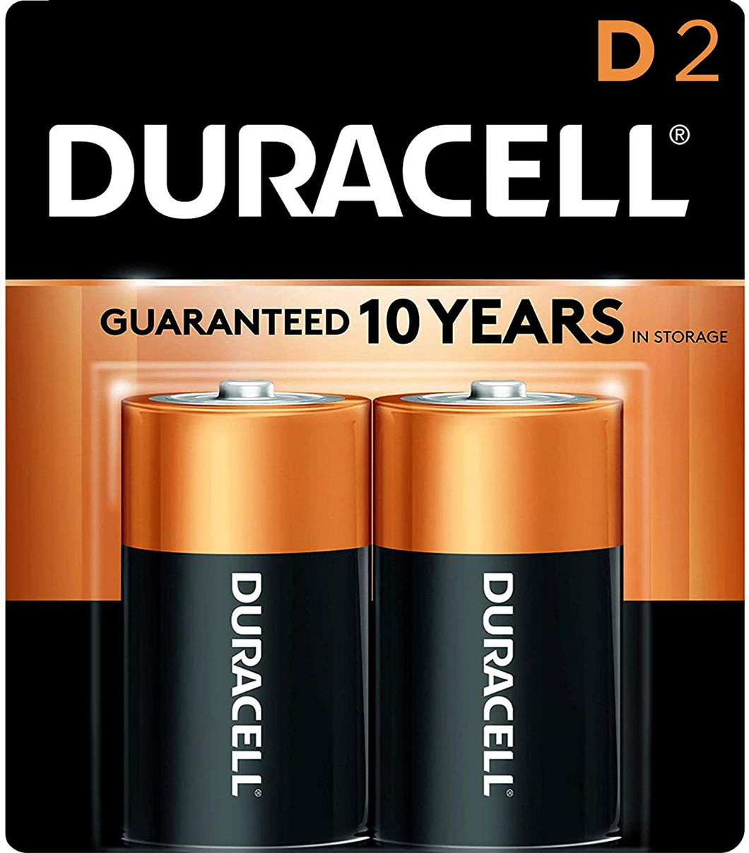 Duracell CopperTop - Pilas alcalinas D de larga duración