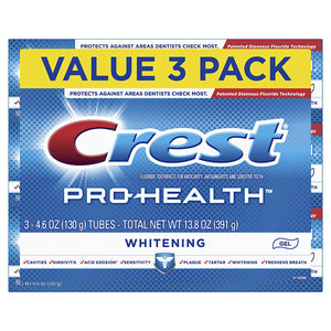 Crest Pro-Health Pasta de dientes blanqueadora 4.6oz (paquete de 3) NDP36