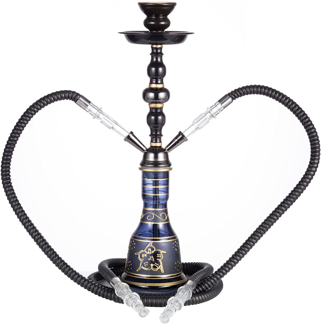 Hookah Set de dos mangueras de lujo de 19.68 pulgadas NDP74