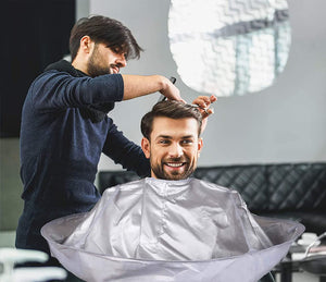 Capa de corte de pelo para uso en casa o salón de peluquería., Adulto NDP-75