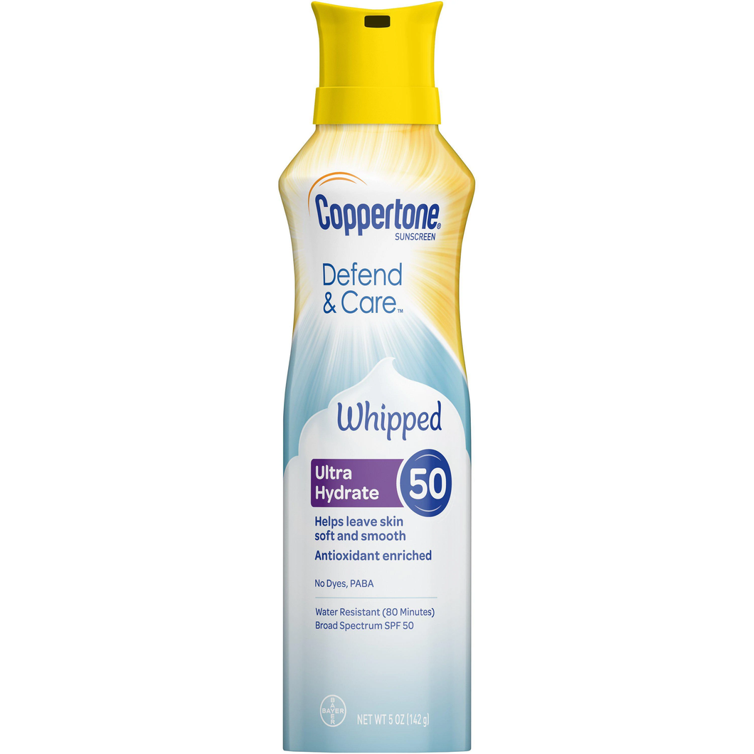 Coppertone defender & care protector solar Loción batida SPF 50, 5 oz
